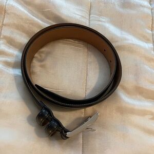 Allen Edmonds Men's Wide Black Leather Belt...Size 34